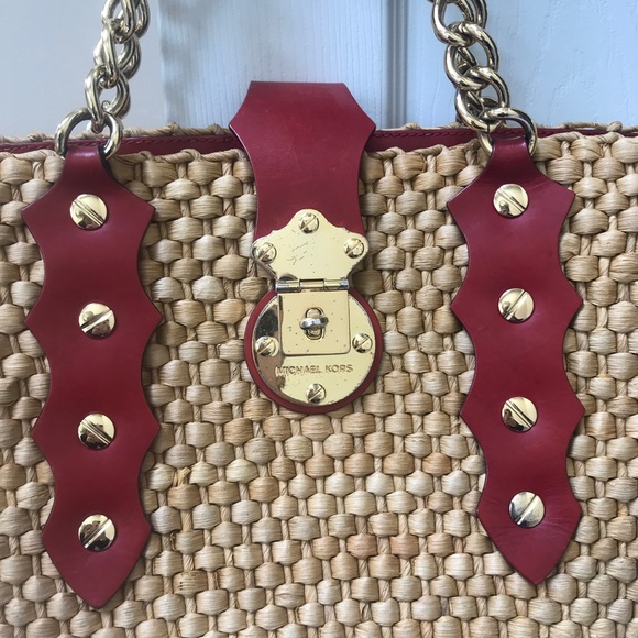 Michael Kors Santorini Straw Bag - Picture 5 of 8